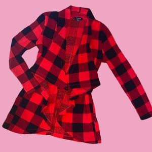 Red & Black Christmas Cardigan (The LIMITED) Small